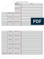 BSED English 4 Demonstration Teaching Schedule