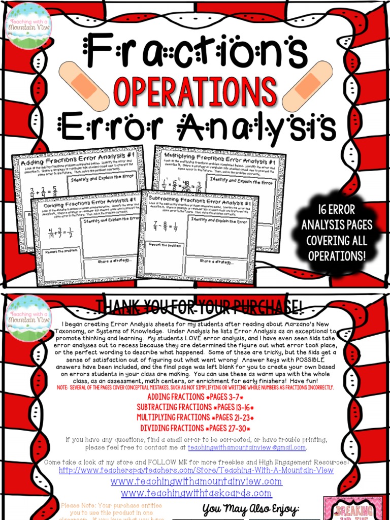 Error Analysis PDF Mathematical Notation Numbers