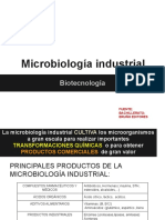 Microbiología Industrial o Biotecnología