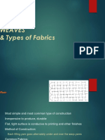 Weaves & Types of Fabrics