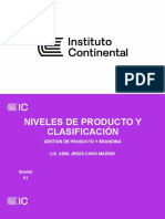 Tema - 01 - NIVELES DE PRODUCTO Y CLASIFICACIÓN