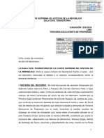 CASACIÓN 1239-2018 LIMA TERCERÍA EXCLUYENTE DE PROPIEDAD SALA CIVIL TRANSITORIA. 19 Págs