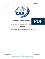 Civil Aviation Regulations for Approved Training Organizations