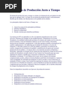 El Sistema de Producción Justo a Tiempo