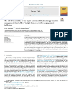 The Effectiveness of the Social Impact Assessment (SIA) in Energy Transition Management_Stakeholders' Insights From Renewable Energy Projects in Mexico