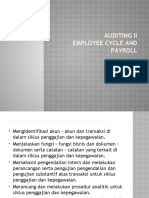 Auditing Ii - Employee Cycle & Payroll