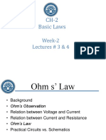 CH-2 Basic Laws: Week-2 Lectures # 3 & 4