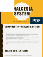 Analgesia System: Presented by Janeeta Khan ROLL NUMBER: 1902-MBBS-101