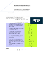 Determinantes y Matrices 