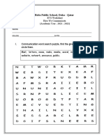 EVS - WS - Jan 31 To Feb 3 - How We Communicate Worksheet.