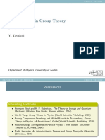 Group Theory Lecture Notes