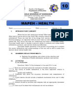 Mapeh - Health: Department of Education