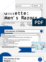 Marketing Management Project: Gillette: Men' S Razor S