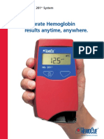 Accurate Hemoglobin Results Anytime, Anywhere.: Hemocue HB 201 System