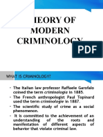 Theory of Modern Criminology