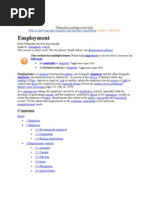 Employment