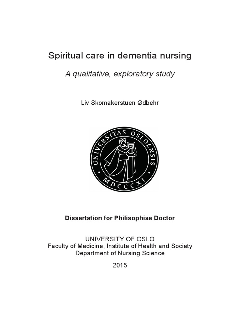 Disertasi Spiritual | PDF | Spirituality | Dementia