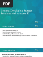 Lecture - Developing Storage Solutions With Amazon S3