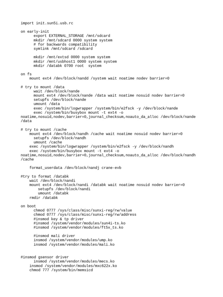 USB and Storage Initialization Script | PDF | Computing | Computer ...