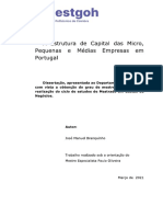 Análise da Estrutura de Capital das MPME Portuguesas