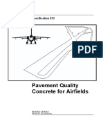 Pavement Quality Concrete For Airfields: Specification 033