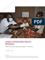 USAID IHP FY2021 Quarter 1 Report - SUMMARY - EN051321 - Submit02