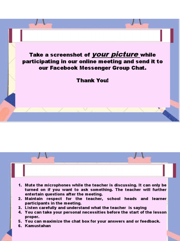 Online Meeting Attendance Guidelines | PDF