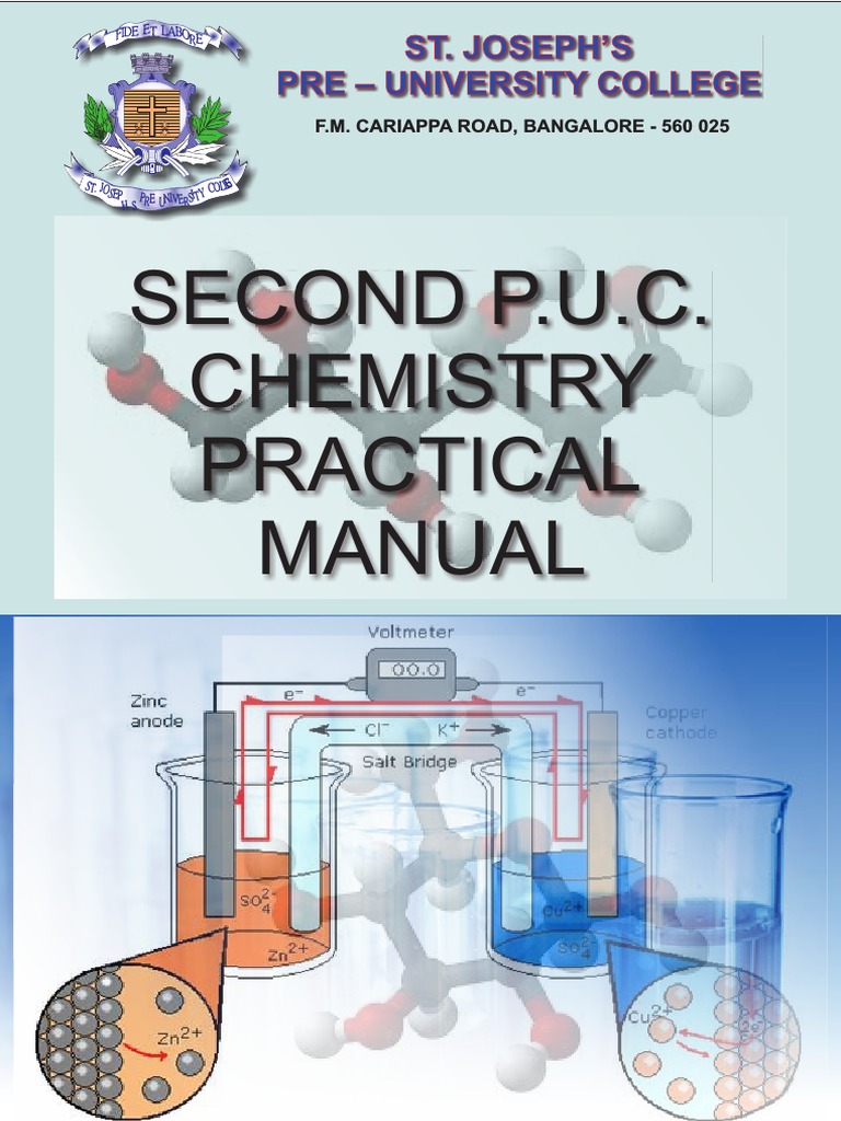 Chemistry Practical Manual for P.U.C. | PDF | Chemistry | Titration