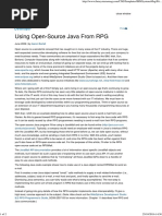 Using Open-Source Java From RPG: Aaron Bartell