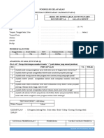 Formulir Tes Kebugaran Dewasa