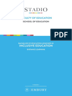 Bachelor of Education Honours in Inclusive Education - Distance Learning