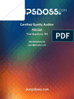 Certified Quality Auditor: Asq Cqa Total Questions: 103