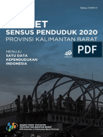 Potret Sensus Penduduk 2020 Provinsi Kalimantan Barat Menuju Satu Data Kependudukan Indonesia