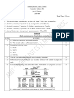 SampleQuestion Paper-Term-II Computer Science