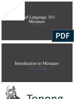 Introduction To Meranaw (People)