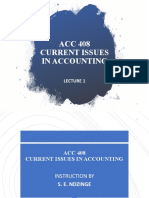 ACC 408 Current Issues in Accounting