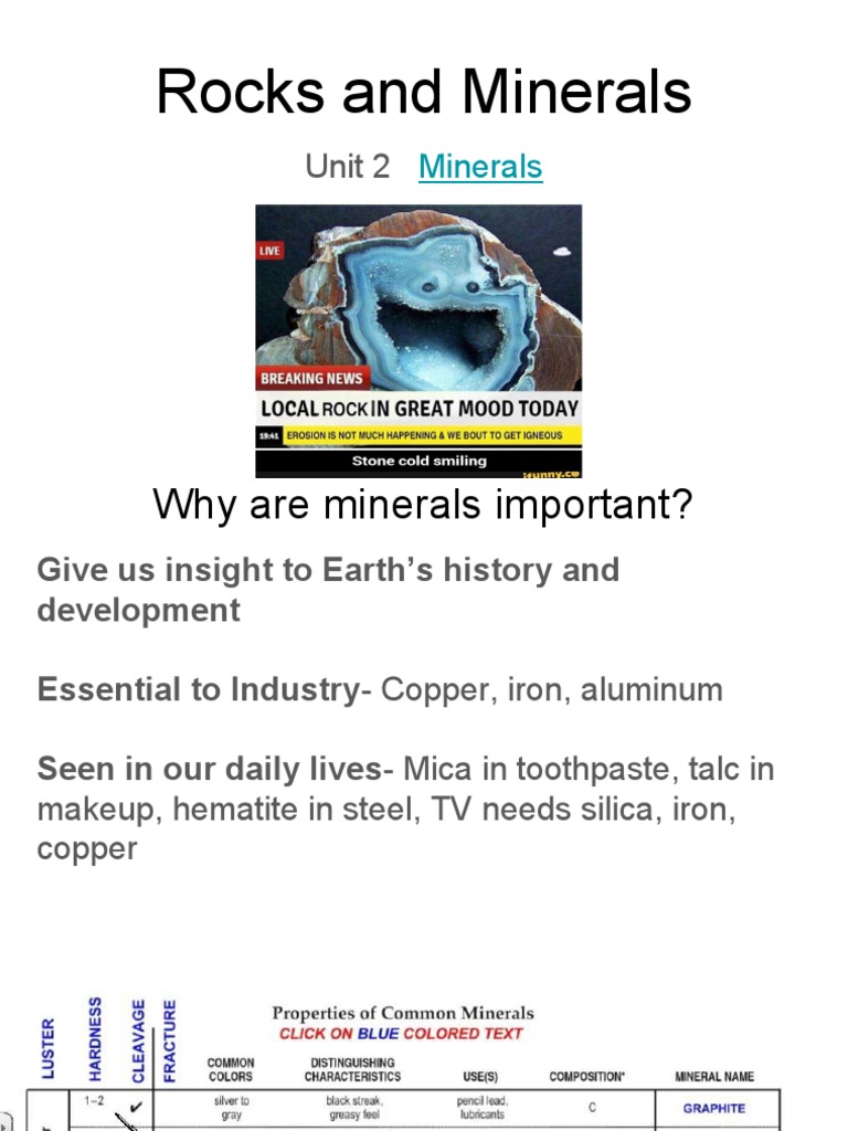 Rocks And Minerals Pdf