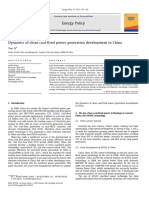 Dynamics of clean coal-fired power generation development in China