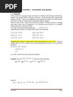 Chapter 1 Functions and Graphs 1.1 Functions: Example 2 Given