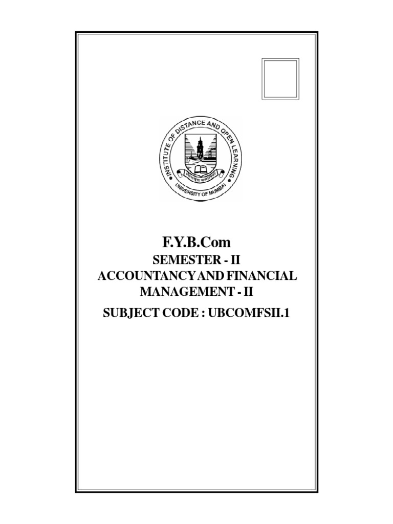 Fybcom Account Semester Ii Pdf Debits And Credits Expense