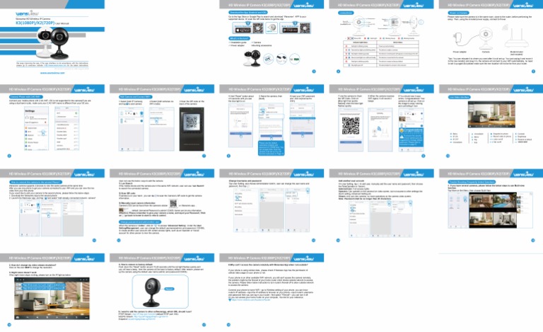 Wansview Ipcamera User Manual | Wansview 1080P Kamera Anleitung – HHCT