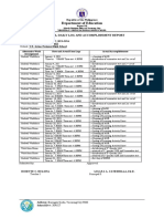 Department of Education: Individual Daily Log and Accomplishment Report