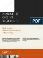 How To Adjust To Online Teaching: Middle School