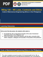 Code of Mechanical Engineering Ethics