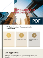 Communication For Employment