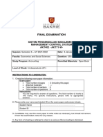 Case Study: Final Examination