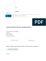 Nucleic Acids and Protein Synthesis Part E: Methods in Enzymology