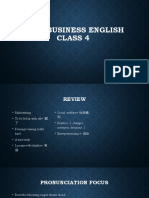 Oral Business English Class 4