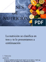 Clases de Nutrición