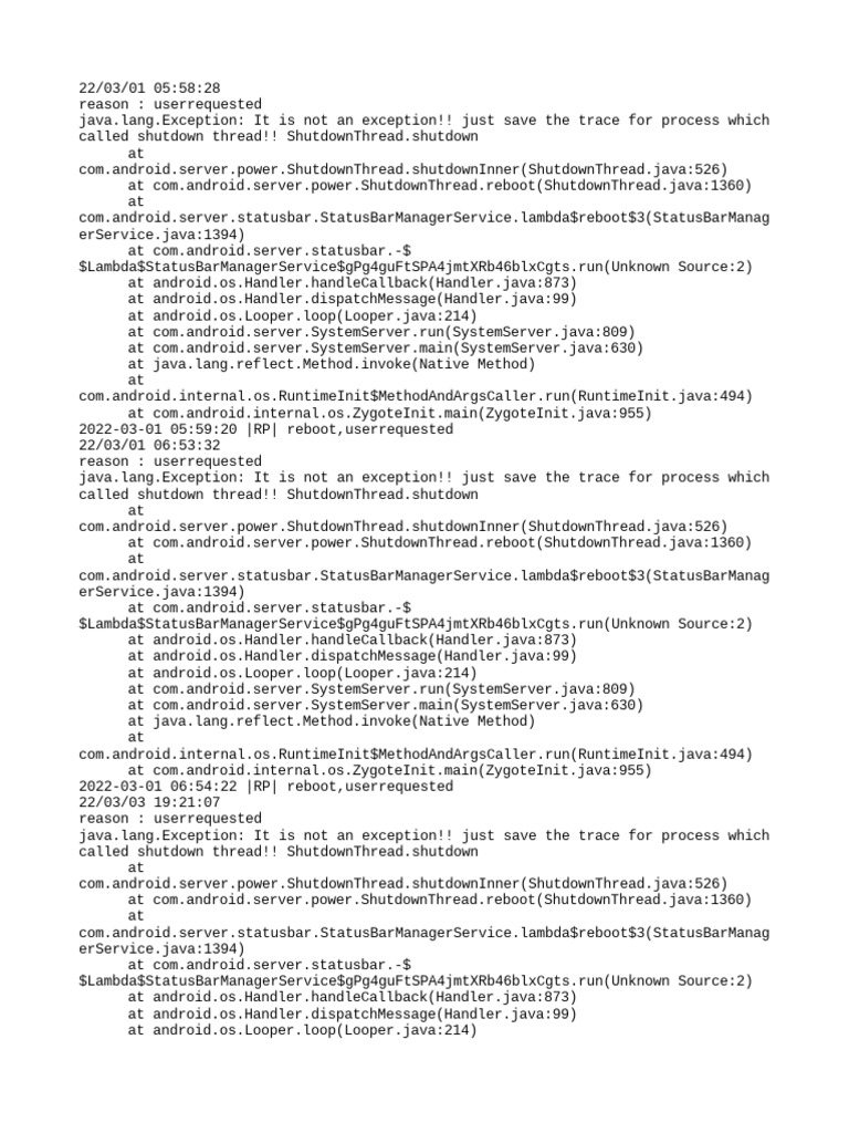Power Off Reset Reason Backup | PDF